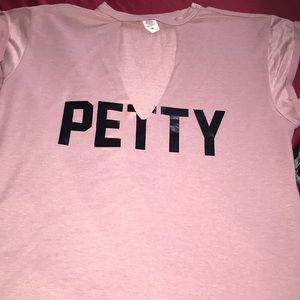 Pastel pink “petty” shirt